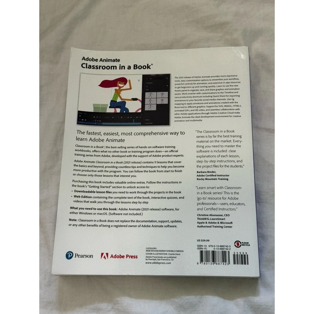 Adobe Animate Classroom in a Book 2021 release Paperback Russell